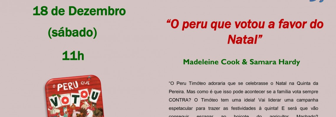 Hora do Livro –  “O peru que votou a favor do Natal”