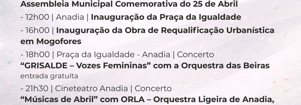 Comemorações do 25 de Abril