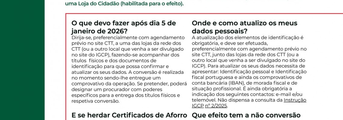 Certificados de Aforro
