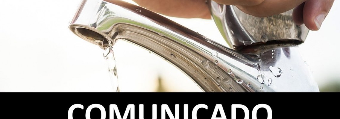 Comunicado sobre a qualidade da água