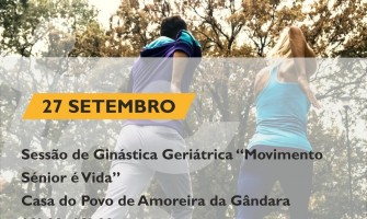 Sessão de Ginástica Geriátrica “Movimento  Sénior é Vida”