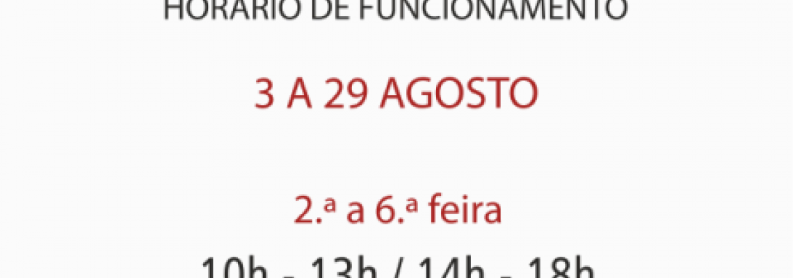BMA - alteração de horário em agosto