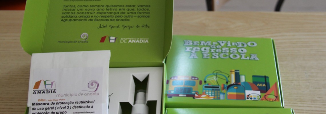 Kits de proteção para Pré-Escolar e 1.º Ciclo
