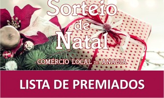 Sorteio de Natal: premiados