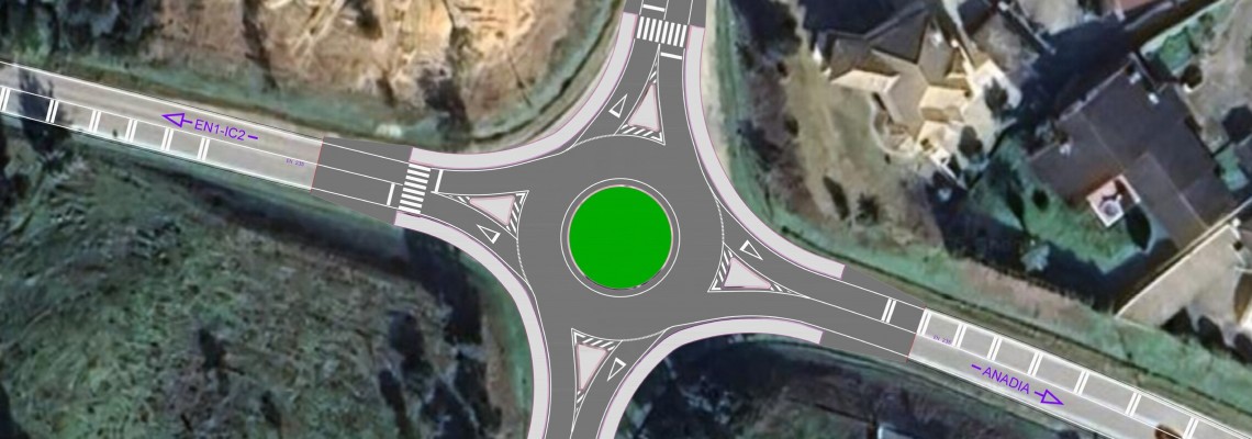 Construção de duas rotundas na Variante da Moita