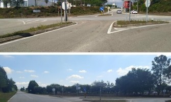 Construção de duas rotundas na Variante da Moita