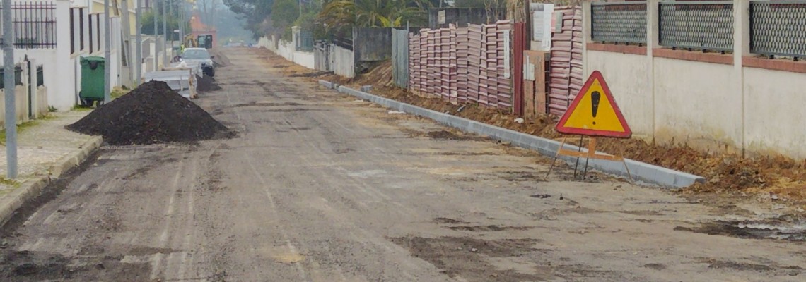 Obras na Rua do Colégio Nacional
